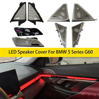 Cache-haut-parleur LED lumineux pour BMW Série 5 G60 – Éclairage d'ambiance RGB pour tweeter et médium, son stéréo Hi-Fi, décoration musicale
