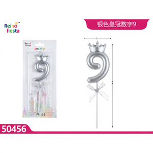 Vela Decorativa con Forma de Pastel Número 9 de la Marca Peiyong, Modelo 50456, para Celebraciones de Pascua y Año Nuevo - Product Image 1