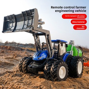 Véhicule de transport agricole électrique <span class=keywords><strong>jouet</strong></span>, modèle <span class=keywords><strong>tracteur</strong></span> de ferme simulé, avec commande 6 canaux en alliage, offre exclusive - Product Image 2