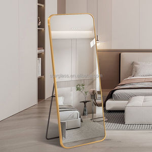 Hợp kim nhôm đóng khung lớn đầy đủ chiều dài cơ thể đứng Tempered gương cho phòng ngủ trang trí - Product Image 1