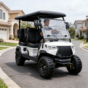 Nouvelle voiturette de golf haut de gamme 4 places, véhicule électrique antidérapant pour toutes les conditions météorologiques, pour les routes non publiques - Product Image 1