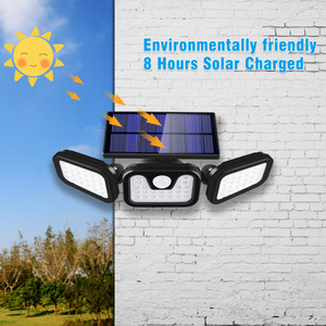 Lámpara Solar LED de Pared para Jardín con Sensor de Movimiento, Impermeable IP65, Ángulo Ajustable, Alto Brillo, Iluminación Automática - Product Image 5