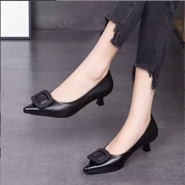 Women Office Shoes Female Professional Flats Heels