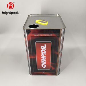 Pot en étain carré vide <span class=keywords><strong>de</strong></span> capacité 18l/20l, pour moto, nettoyeur <span class=keywords><strong>de</strong></span> <span class=keywords><strong>frein</strong></span> à huile, pour automobile, peinture <span class=keywords><strong>de</strong></span> <span class=keywords><strong>liquide</strong></span>, emballage d'huile <span class=keywords><strong>de</strong></span> cuisson - Product Image 4
