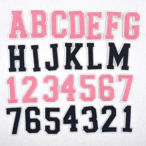 Thêu chữ cá<span class=keywords><strong>i</strong></span> tiếng Anh, phù hiệu thêu máy tính cho các phụ kiện quần áo, vá vá cho quần. - Product Image 1