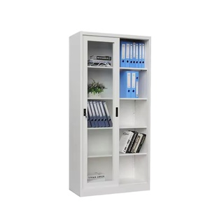 Meubles modernes en métal Classeur de <span class=keywords><strong>bureau</strong></span> en acier à 2 portes coulissantes avec verrouillage - Product Image 5