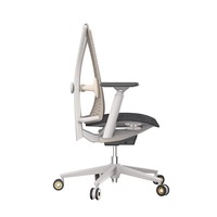 Ensemble table et chaise de bureau au design minimaliste primé, chaise de bureau ergonomique blanche pour projets commerciaux, chaise de travail