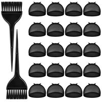 Kit d'installation de perruque Lace Front : Colle, Outils, Bandes, Bonnets et Accessoires Capillaires Noir