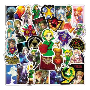 50 pièces célèbre jeu drôle la légende de <span class=keywords><strong>Zelda</strong></span> autocollant étiquette pour enfants garçon décor bricolage cahier téléphone vinyle autocollants - Product Image 6