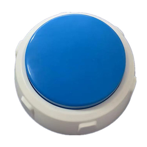 Bouton bleu 7,5*7,5*3,4 cm