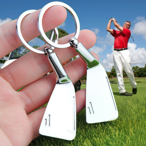 Llavero de Aleación de Zinc con Diseño de Palo de Golf Vintage, con Logotipo Personalizado, Forma Irregular, Regalo Promocional para Amantes del Golf - Product Image 2