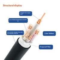 Einfachader-Stromkabel Kupferleiter XLPE-Isoliert 0,7mm PVC-Mantel 1KV YJV 3*4+1*2,5 Niederspannungskabel