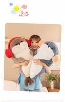 Vente en gros de jouets en peluche super doux de 50-90 cm, adorables phoques, pour soulager le stress, oreillers de sommeil unisexes, cadeaux d'anniversaire réparateurs