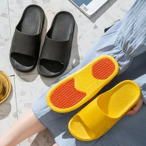 2023 Reinforced anti-skid Old man Sandals Summer indoor non-slip bathroom bath anti-odor thick soled quiet slippers
