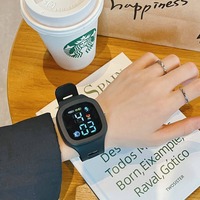 Jam Tangan Olahraga Fashion Anak-Anak Terlaris Berkualitas Tinggi Model Antik Persegi Modis Digital Layar Sentuh LED