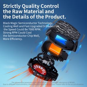 Ventilateur de refroidissement pour téléphone portable MEMO DL05, grand format, avec clip arrière, lumière RGB, pour le gaming - Product Image 6