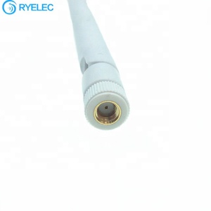 Antenne sans fil double bande Wi-Fi 2,4G 5,8 GHz à gain élevé avec connecteur SMA mâle RP, personnalisation d'usine, 5 dB, caoutchouc blanc - Product Image 1