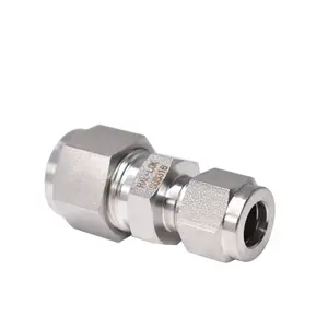 Supply 316 stainless steel sanitary tube fitting straight intermediate reducing union