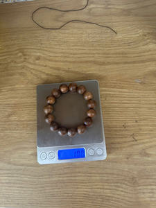 Pulsera de madera de agar Vintage para hombre Cuentas perfumadas de madera natural estilo masculino - Product Image 5