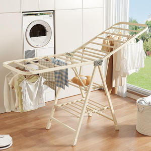 Tiết kiệm không gian giặt giá có thể thu vào có thể gập lại quần áo trong nhà Sấy Giá - Product Image 2