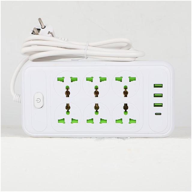 Plugs Sockets Camera Female Protector Surge Usb-C 3 Pin Electric Double European Table Electrical Socket With Admi and Usb