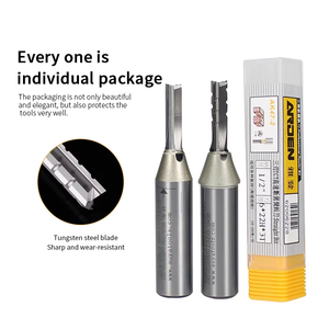 Fresa de ranura recta TCT de 3 ranuras con vástago de 1/2 pulgada, brocas rectas CNC, brocas de router Arden Tools para madera, fresa de extremo para carpintería - Product Image 1
