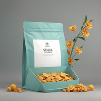 Sachets personnalisés imprimés, résistants à l'humidité, à fermeture éclair, pour snacks/bonbons/biscuits, aliments pour bébés, chewing-gums, chips de pommes de terre, MOQ 100 pièces