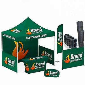 アルミ製折りたたみテント ポップアップテント 展示会 パーティー 結婚式 イベント用テント ガゼボ 販促用 3x3m 展示会用テント キャノピー - Product Image 2