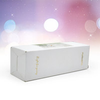 Petite boîte de papier pliante à fond fermé en or, estampage automatique, impression CMJN pour cosmétiques et parfums, utilisation de la crème pour le visage par stratification mate
