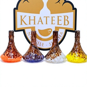 KHATEEB PREMIUM ARTISAN TORTOISE SPLATTER HOOKAH BASE / VASE (TAILLE MEDIUM) - Product Image 1