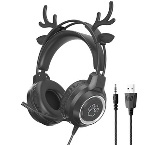 2024 Günstige G35 Macaron Wired 3,5mm Cat Ear LED Gaming Headset Kopfhörer <span class=keywords><strong>Overear</strong></span> mit Mikrofon kabel für Mädchen PS4 PS5 Spiele - Product Image 2