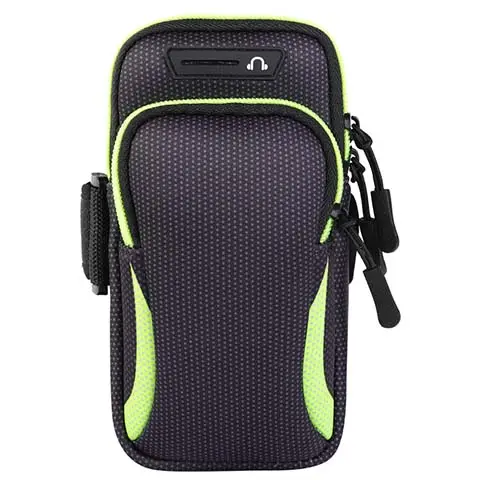 Adjustable hook & loop armband holder bag outdoor sport running mobile arm bag