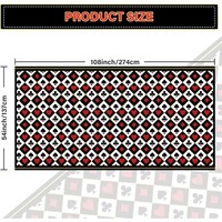 Nappe de table jetable en plastique pour poker MM, idéale pour soirées casino, anniversaires, pique-niques, décoration, vente en gros usine