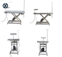 Sanft Hebender 304 Edelstahl Tierchirurgie-Tisch mit Abnehmbarem Abfallfilter und Ablage Geeignet für Tierpflegezentren