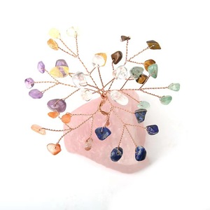 <b>Crystal</b> <b>Tree</b> Ornament Rose Quartz Base Handmade Geometric Shape Home Decoration Desk Decor Wishing <b>Tree</b> Money <b>Tree</b> - Product Image 1