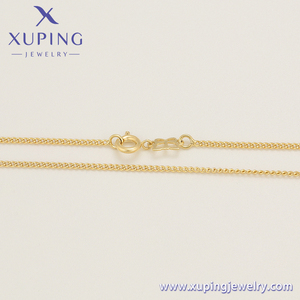 <span class=keywords><strong>Xuping</strong></span>-collar de oro de 14 quilates para hombre, Gargantilla neutral, <span class=keywords><strong>material</strong></span> de cobre, protección ambiental, joyería simple, nuevo diseño, A00725711 - Product Image 5
