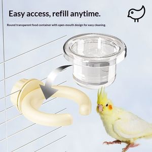 ที่ให้อาหารนกขนาดเล็กแบบแขวนสำหรับนกแก้วและนกบัดจี ขายส่ง รุ่นใหม่ - Product Image 4