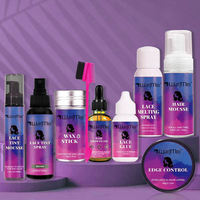 Kit d'emballage pour perruque en dentelle Wanmei, spray teintant capillaire imperméable, contrôle des bords, dissolvant de colle pour dentelle, colle capillaire de haute qualité, adhésif pour perruque en dentelle