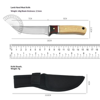 Pisau Lipat Baja 3Cr13 Gagang Kayu untuk Berkemah di Luar Ruangan, Kualitas DIY, Grosir Kustom, 2.5mm 16cm