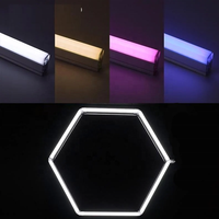 HanYin Lumière Hexagonale Rgb Moderne de Haute Qualité Led pour Station de Lavage de Voiture Lampe de Garage Plafond Design Lumière Led Hexagonale