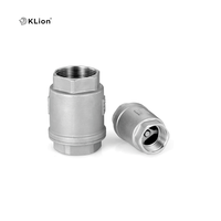 Válvula de Retención Manual Vertical de Bola Klion RTS, de Acero Inoxidable CF8 CF8M, Sellada con PTFE, 1/2 Pulgada, Certificación ISO, para Agua, Gas y Aceite 3