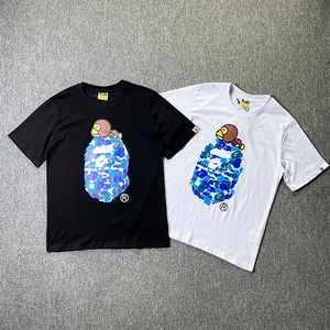 เสื้อยืดลายการ์ตูนลิงพรางตัวสไตล์ญี่ปุ่น แขนสั้น ผ้าฝ้ายแท้ 220 กรัม ใส่สบาย ระบายอากาศได้ดี เหมาะสำหรับฤดูร้อน สไตล์ลำลอง - Product Image 5