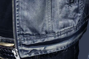 Chaqueta vaquera de primavera y otoño 2025 para hombre, chaqueta vaquera informal Retro con cuello levantado y cremallera, Tops, abrigo de motocicleta - Product Image 2