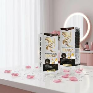 Crème colorante permanente pour cheveux, formule avancée, pour usage professionnel en salon – Couverture des cheveux gris supérieure et maintien de la couleur - Product Image 4