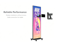 Pantalla LED Vertical Plegable Priva GOB P1.86 P2.5, Pantalla LED de Alta Definición para Hoteles, Galerías, Eventos y Alquiler