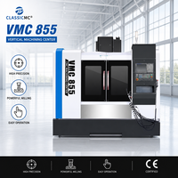 Centre d'usinage vertical CNC VMC855 haute vitesse 8000 tr/min BT40, fraiseuse 3 axes, déplacement 800/500/500, structure robuste