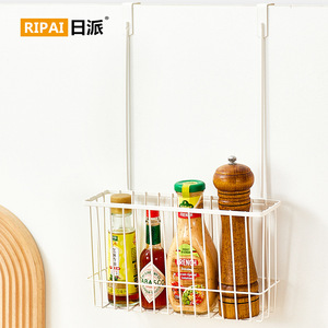 ตะกร้าแขวนเก็บของแบบตาข่าย สีกาแฟ สำหรับตู้ครัว จัดระเบียบขวดเครื่องเทศ ไม่ต้องเจาะ - Product Image 4