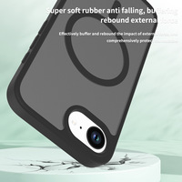 Coque magnétique anti-chute 2-en-1 Silver Shield à grand trou, compatible 16 Pro Max, design animal, effet peau pressée à chaud, finition mate
