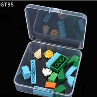 Boîtes de rangement en plastique transparentes GT95 de bonne qualité en stock 95*95*28mm