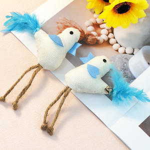 Jouet interactif amusant pour chat avec queue en plumes et clochette, jouet à mâcher pour soulager l'ennui des animaux domestiques, fournitures pour animaux de compagnie - Product Image 4